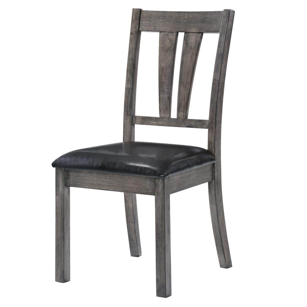 Grayson Gray Oak 6-Piece Dining Set with Padded Seats