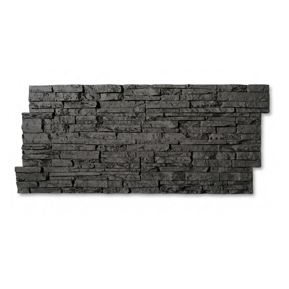 Modern 1 in. T x 2 ft. x 4 ft. Space Black Polyurethane Fire & Moisture Resistant Decorative Wall Paneling (16-Pack) price history on PriceWatchPro