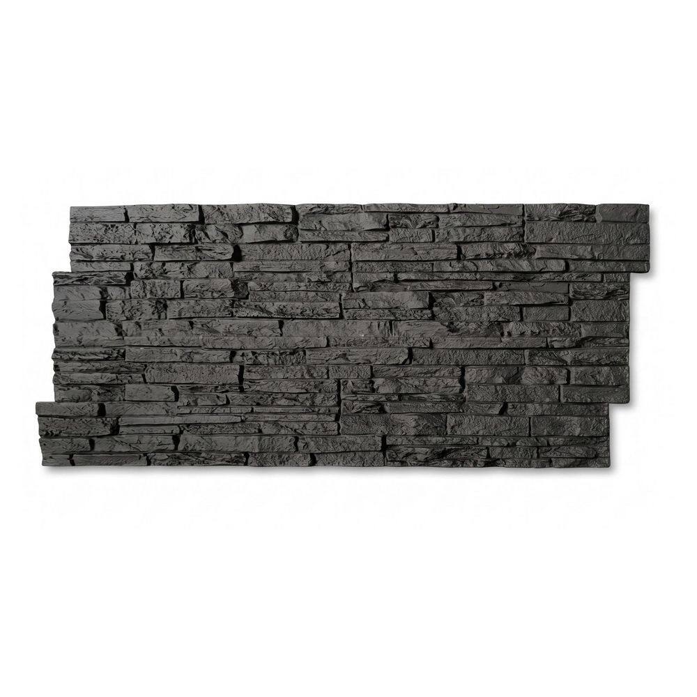 Modern 1 in. T x 2 ft. x 4 ft. Space Black Polyurethane Fire & Moisture Resistant Decorative Wall Paneling (24-Pack) price history on PriceWatchPro