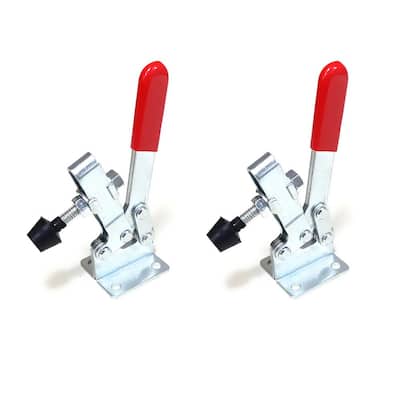 Toggle Clamp 2Pcs Quick Fixed Vertical Toggle ClampPush-Pull Type Vertical Toggle Clamp Iron Galvanized Toggle Clamp 