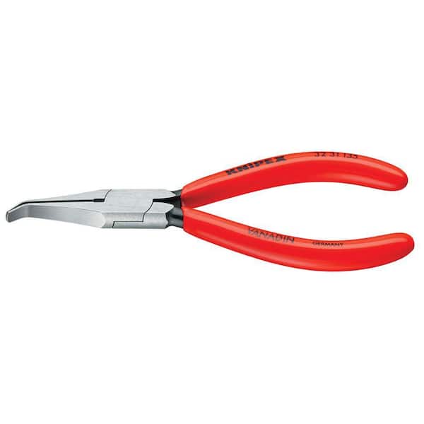KNIPEX 5-1/4 in. Long Nose Relay Adjusting Pliers-Angled-Flat Tips