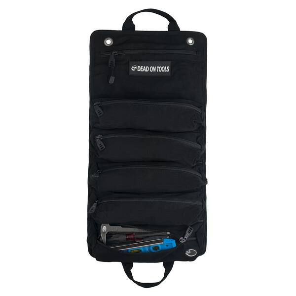 Large-capacity Canvas Toolkit Roll Bag Wear-resistant Portable Storage Bag 