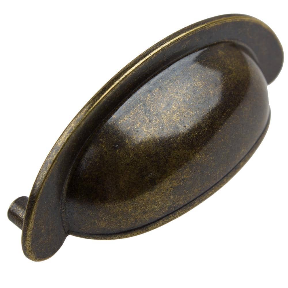 2-1/2 in. Center-to-Center Antique Brass Small Cup Cabinet Bin Pulls (10-Pack) price history on PriceWatchPro