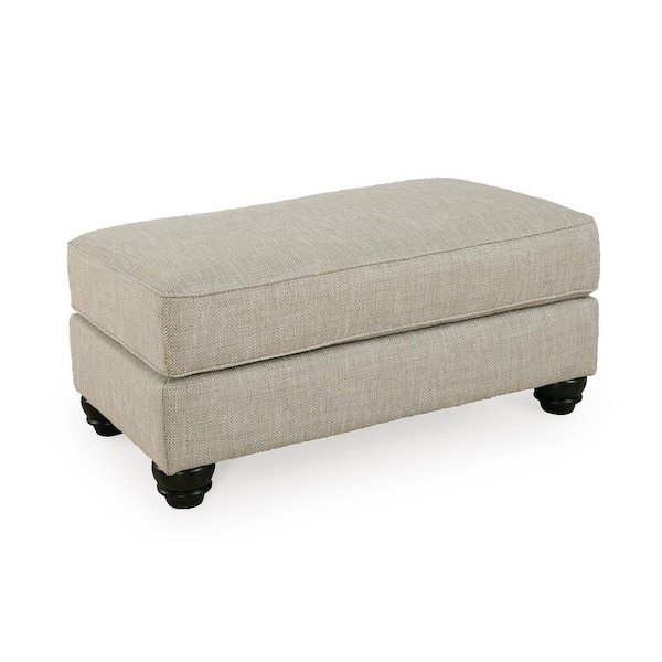 Asanti Gray Polyester Rectangle Accent Ottoman