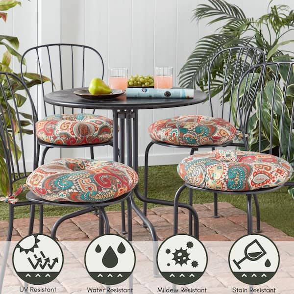 Greendale Home Fashions 15 in. Asbury Park Round Outdoor Seat