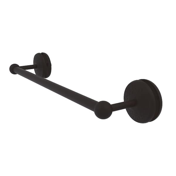 Allied Brass Monte Carlo Collection 24 in. Shower Door Towel Bar in Oil Rubbed Bronze