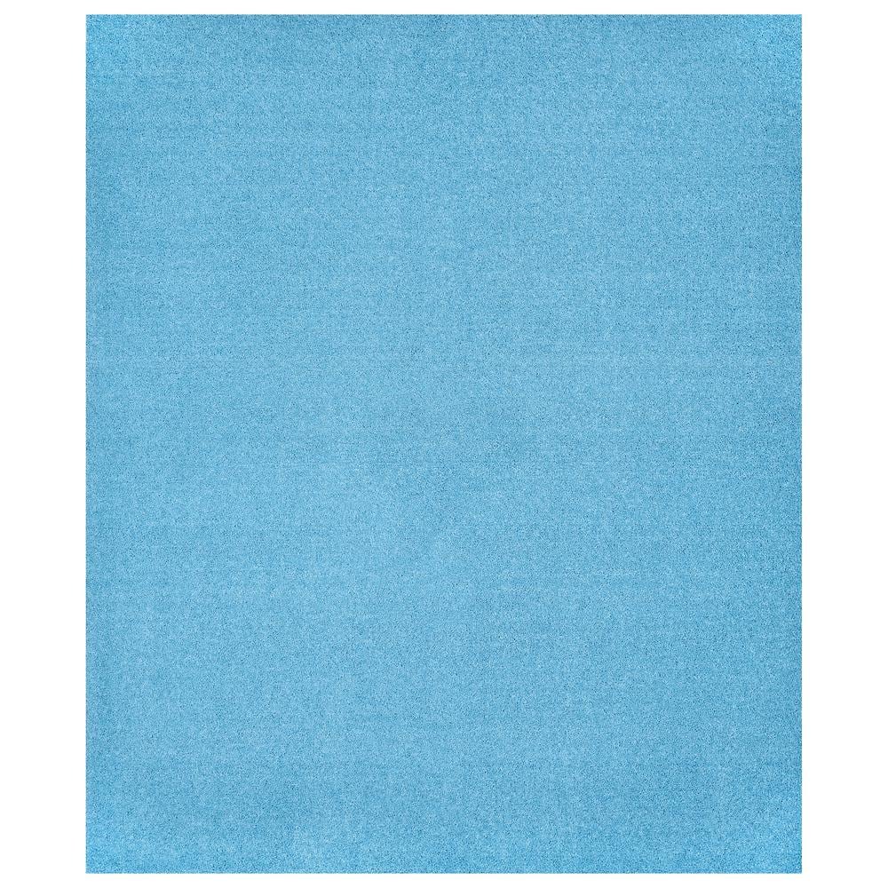 Garland Rug Gramercy 5&#39;x6&#39; Bathroom Carpet Basin Blue: Non-Skid, Machine Washable, Tufted Bath Mat
