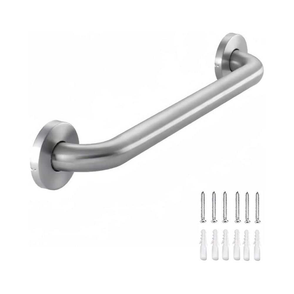12 in. x 1.25 in. Concealed Screw Safety Shower Grab Bar Anti Slip Handrail