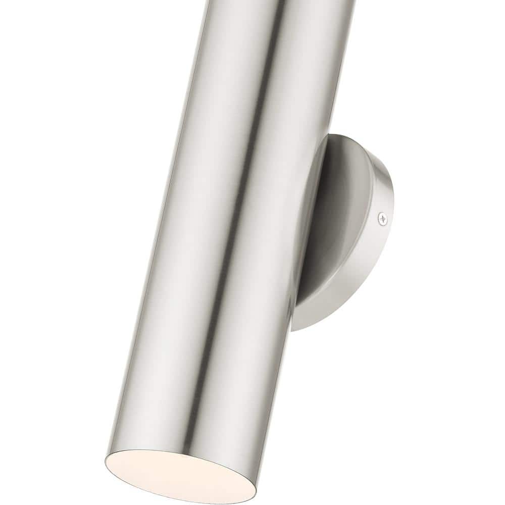 Elegant Ardmore Brushed Nickel 1-Light Sconce with Hand-Welded Shade