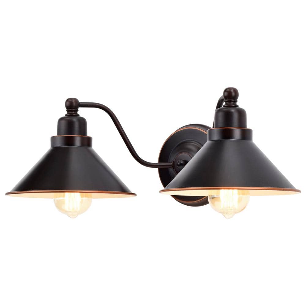 Bridgeview Mission Dust Bronze 2-Light Wall Sconce