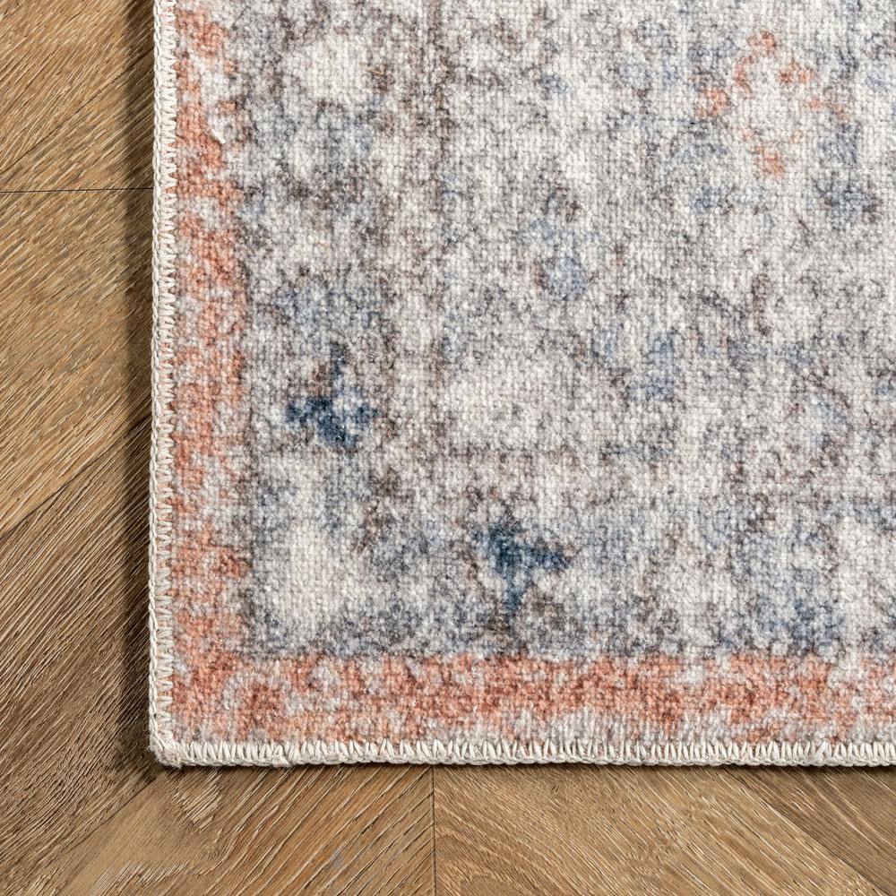 Peachy Keen 20"x9" Reversible Synthetic Easy-Care Rug