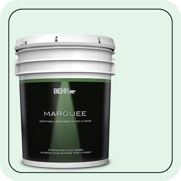 BEHR MARQUEE 5 gal. #470A-1 Window Pane Semi-Gloss Enamel Exterior Paint & Primer