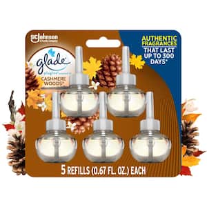 3.35 fl. oz. Cashmere Woods Scented Oil Plug-In Air Freshener Refill (5-Count)