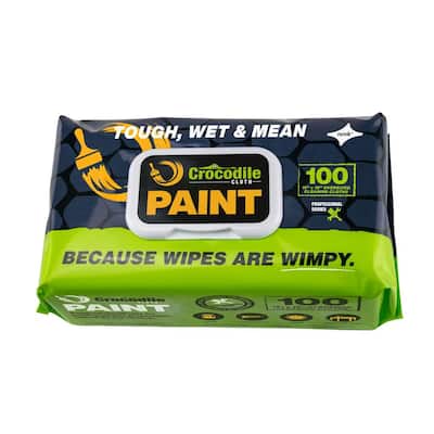 Case Paint Wipes Pre-Moistened Heavy-Duty Wet Cloths Cleaning Wipes (6 x 100-Pack)