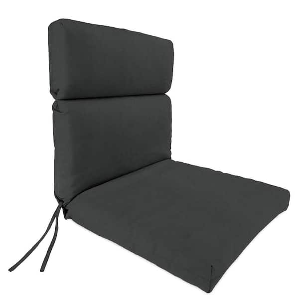 23 in. L x 45.5 in. W x 4 in. T Outdoor Chair Cushion in Canvas Charcoal