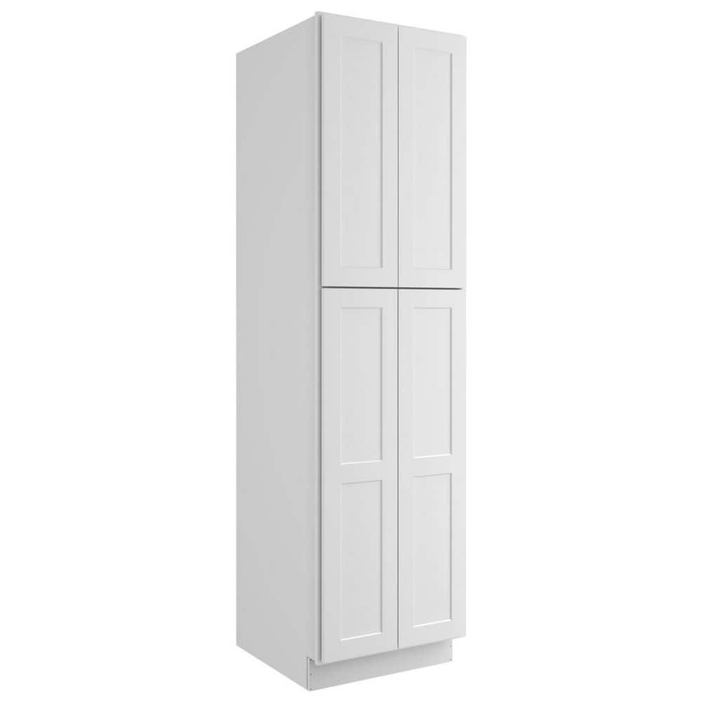 HOMEIBRO 24-in W X 24-in D X 84-in H in Shaker White Plywood Ready to  Assemble Floor Wall Pantry Kitchen Cabinet HD-SW-U248424-A - The Home Depot