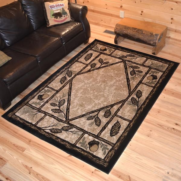 American Destination Multi-Colored 2 ft. x 4 ft. Polypropylene Area Rug