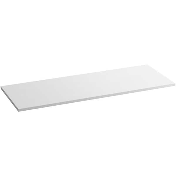 KOHLER Solid/Expressions 61 in. Solid Surface Vanity Top in White Expressions without Basin