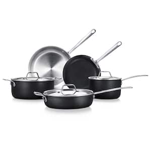 Kitchenware Pots and Pans Stylish Kitchen Cookware Set, Non-Stick Coating Inside and Outside + Heat resistant Lacquer