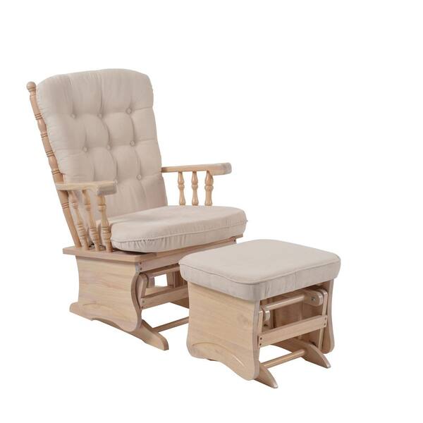 glider rocker white wood