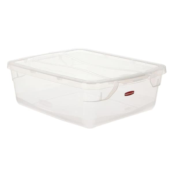 Rubbermaid Clever Store Snap-Lid 3.75 Ga. Clear Container