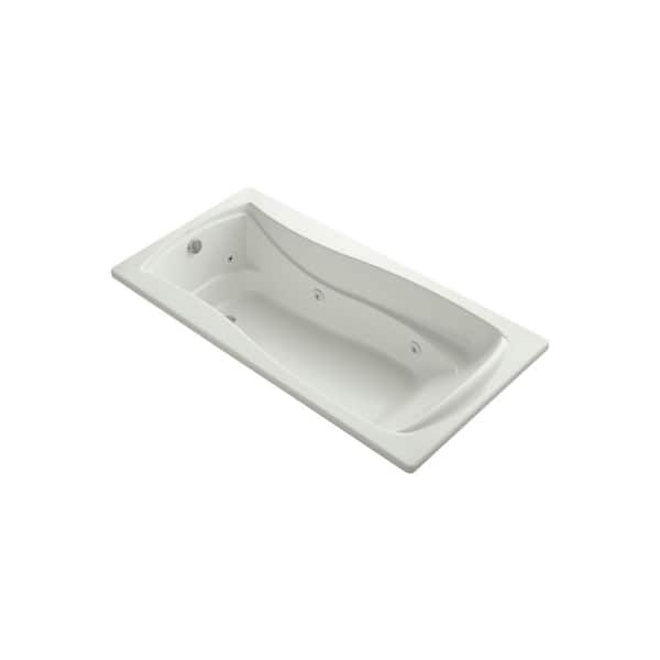 KOHLER Mariposa 72 in. Rectangular Drop-in Whirlpool Bathtub in Dune