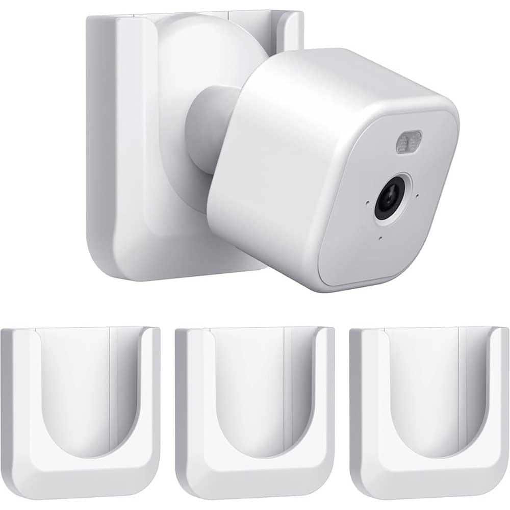 No Drill Wall Mount Bracket for Indoor/Outdoor Camera, 3 Pack, White