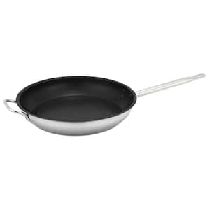 12 in. Non-stick Stainless Steel Frying Pan with Helper Handle
