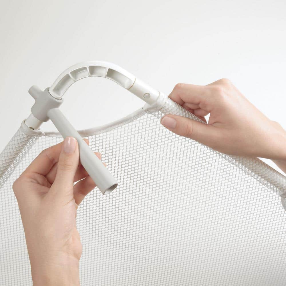 White Mesh Folding Sweater Drying Rack with Fold-Flat Legs