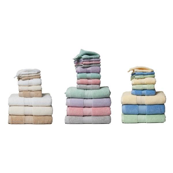 Lintex Hotel 6-Piece Nickel Solid Cotton Bath Towel Set 876066