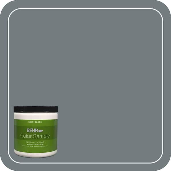 BEHR PREMIUM PLUS 8 oz. #720F-5 Hidden Peak Semi-Gloss Interior/Exterior Paint & Primer Color Sample