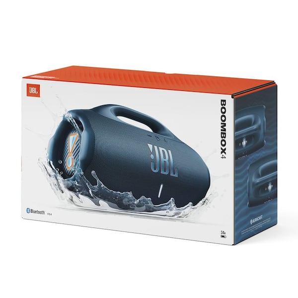 JBL BoomBox 4 BT Speaker - Blue JBLBOOMBOX4BLUAM - The Home Depot