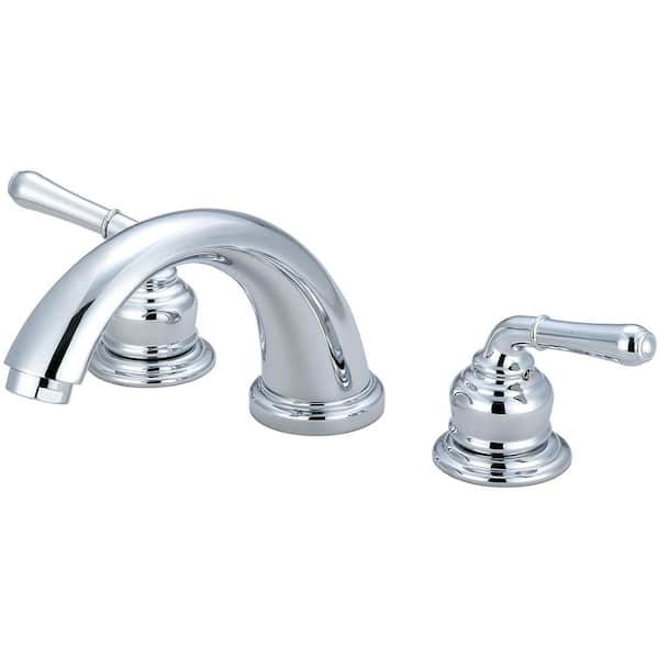 Unbranded Accent 2-Handle Deck Mount Roman Tub Faucet in Polished Chrome