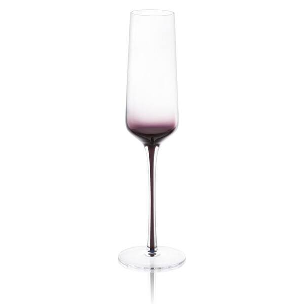 JoyJolt 7.3 oz. Black Swan Champagne Glasses (Set of 2) JB10312