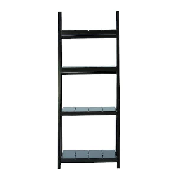 Casual Home Nolan Black Folding Ladder Bookcase