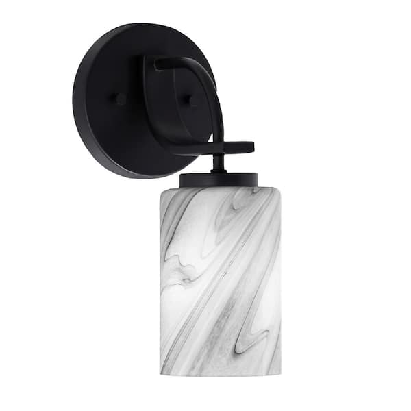 Unbranded Olympia 1-Light Matte Black Wall Sconce