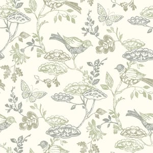 Malmo Trail Green Prepasted Non Woven Wallpaper