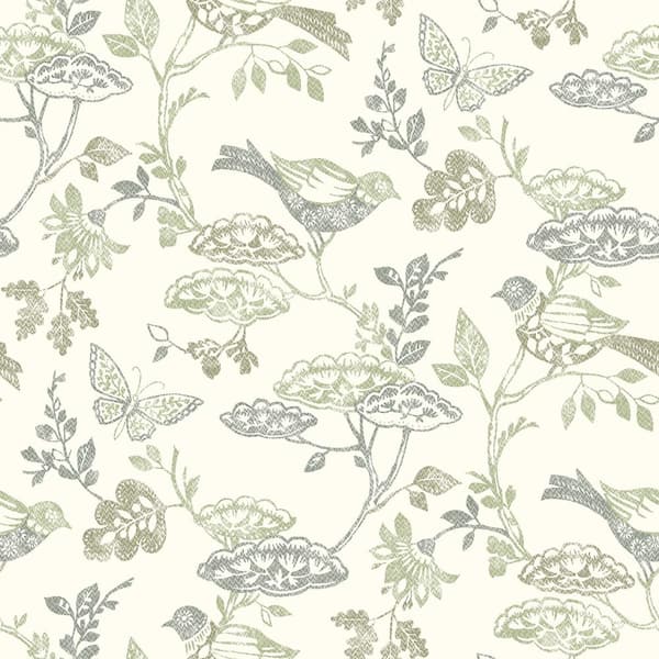 Chesapeake Malmo Trail Green Prepasted Non Woven Wallpaper 3125-72315 ...