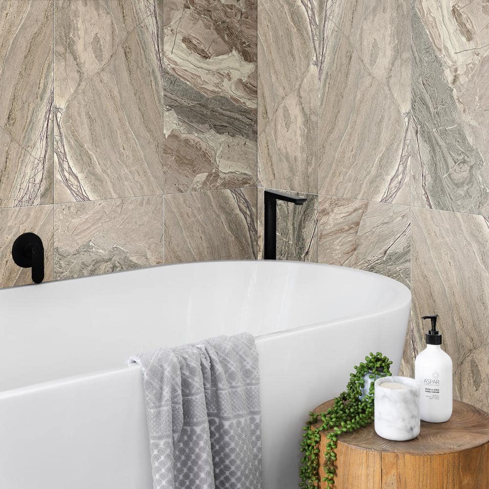 Splendor Beige Matte Porcelain Rectangular Wall and Floor Tile
