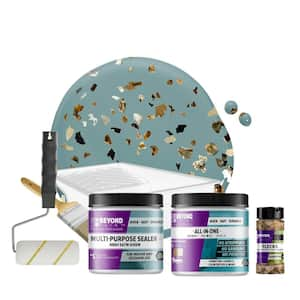 BEYOND PAINT Nantucket Flat Countertop Kit & Oxford Bronze Flecks