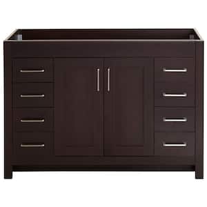 Westcourt 48 in. W x 21 in. D x 34 in. H Bath Vanity Cabinet Only in Chocolate