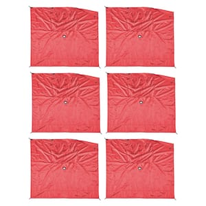Quick-Set Screen Hub Red Fabric Wind and Sun Panels, Accessory Only (6-Pack)