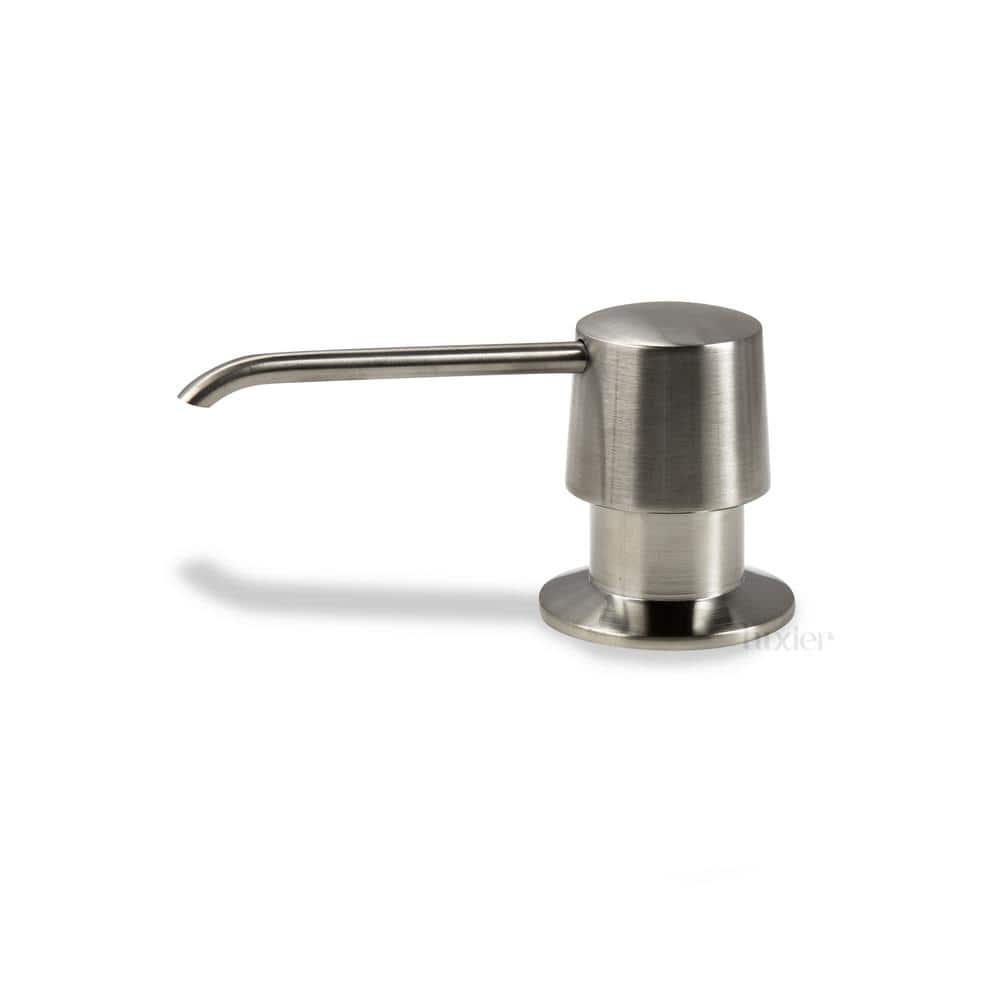 Brushed Nickel Countertop Deck-Mount Soap and Lotion Dispenser