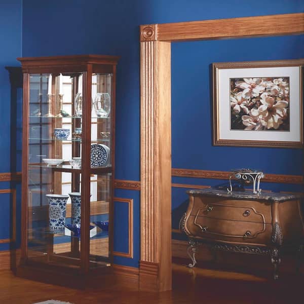 HOUSE OF FARA 3/4 in. x 5-1/4 in. x 7 ft. Basswood Wood Fluted Casing Moulding