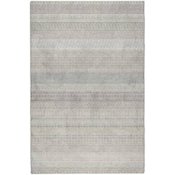 Dream Shag Premium Machine Washable Abstract ADS576 Ivory 5 ft. x 7 ft. 6 in. Area Rug