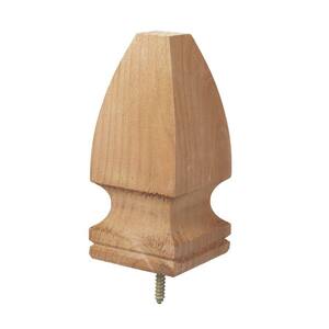 4 in. x 4 in. Gothic Wood Post Cap Finial (6-Pack)