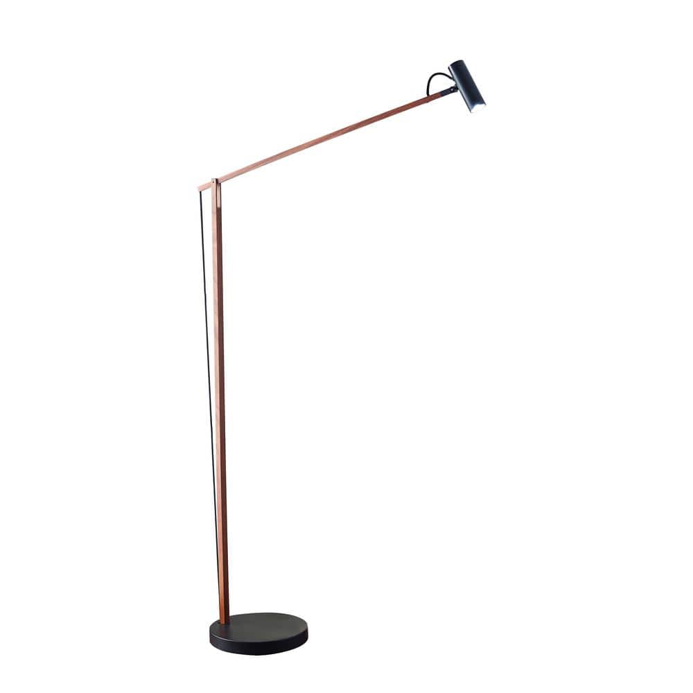 ADS360 Crane 60 in. Integrated LED Black Floor Lamp