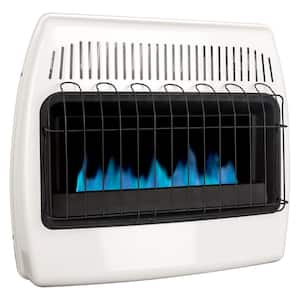 ProCom 20,000 BTU Natural Gas Ventless Blue Flame Gas Wall Heater with Base  Feet, T-Stat Control 171245 - The Home Depot