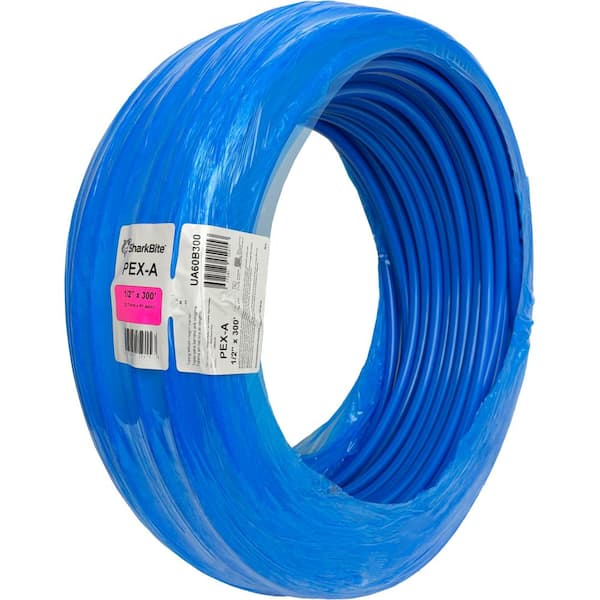 SharkBite 1/2 in. x 300 ft. Coil Blue PEX-A Pipe UA60B300 - The