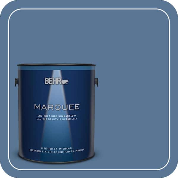 BEHR MARQUEE 1 gal. #MQ5-53 Privileged Elite One-Coat Hide Satin Enamel Interior Paint & Primer